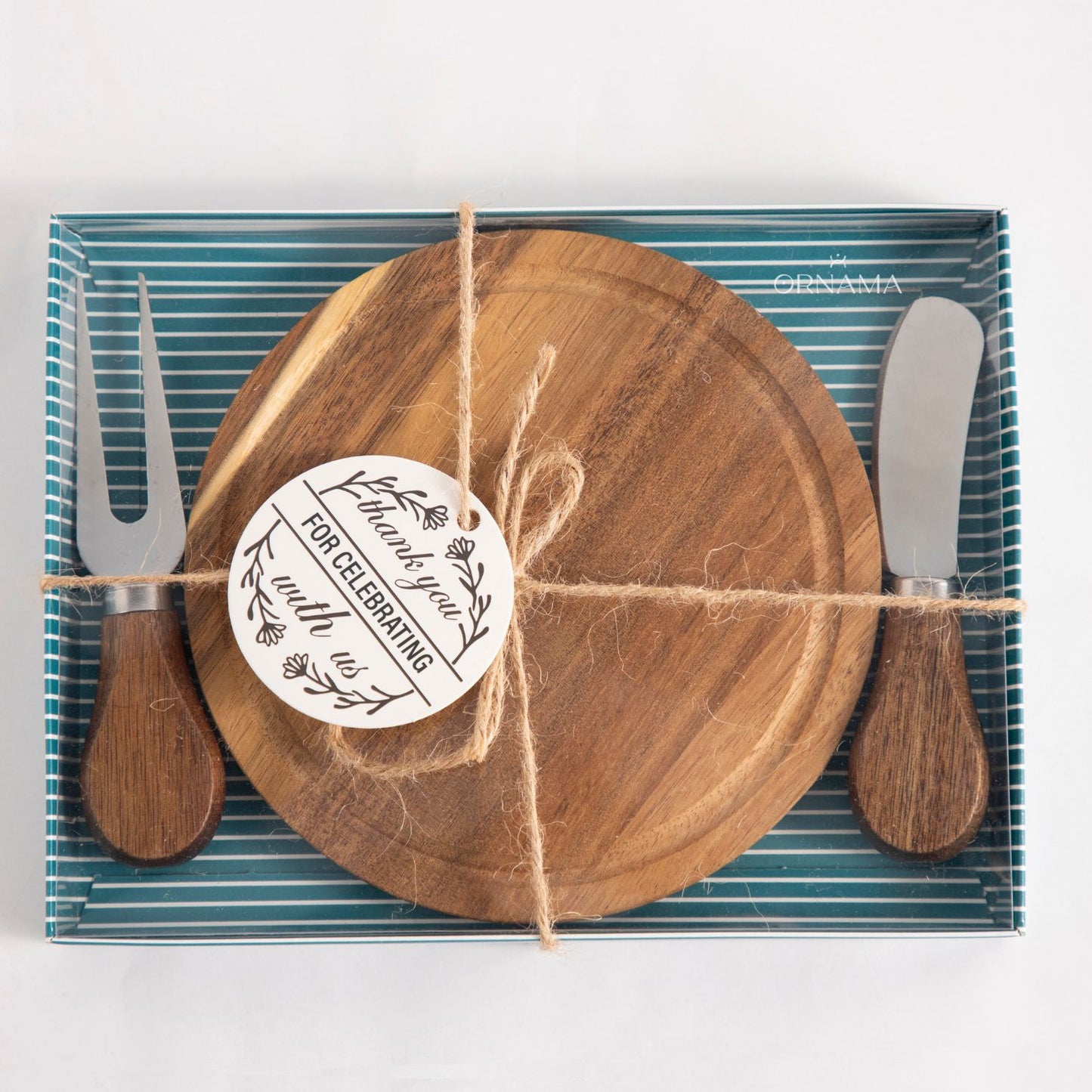 Acacia Wood Charcuterie Board — Artisan Cheese Platter | Ornama